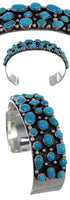 Sterling Silver Turquoise Cuff Bracelet Jewelry VX37756