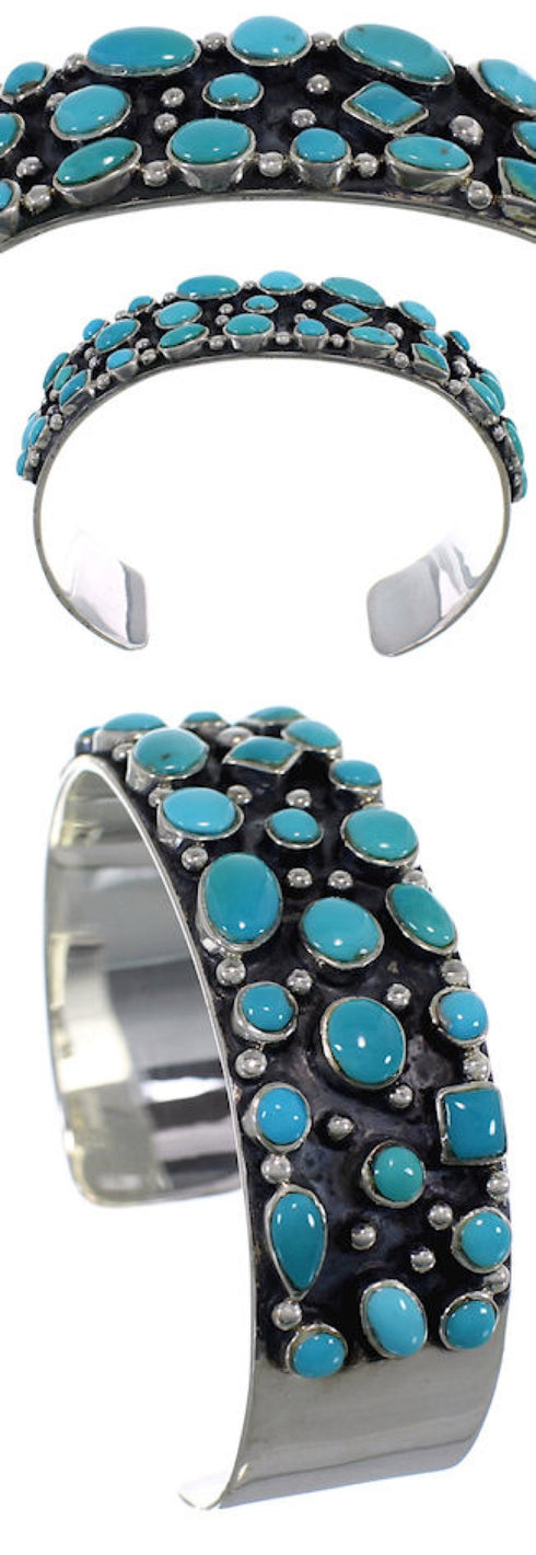 Authentic Sterling Silver Turquoise Bracelet Jewelry VX37758