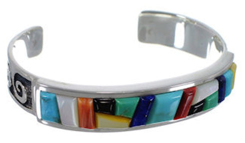 Southwest Multicolor Water Wave Cuff Bracelet VX37775