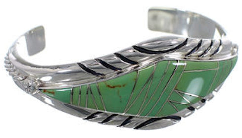 Authentic Sterling Silver Southwest Turquoise Cuff Bracelet VX37681