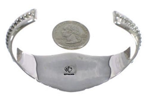 Authentic Sterling Silver Southwest Turquoise Cuff Bracelet VX37681