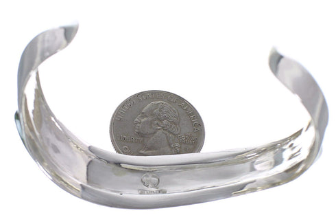 Southwest Sterling Silver And Turquoise Cuff Bracelet TX39378