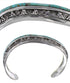Southwest Sterling Silver And Turquoise Inlay Bracelet TX39409