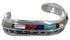 Southwest Sterling Silver Multicolor Cuff Bracelet TX39434
