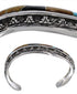 Sterling Silver Multicolor Inlay Southwestern Cuff Bracelet TX39439