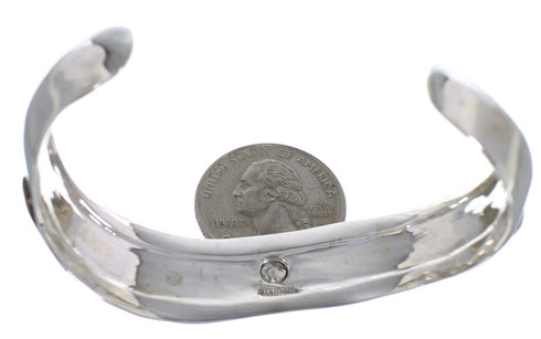 Sterling Silver Multicolor Inlay Southwestern Cuff Bracelet TX39439