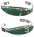 Silver Water Wave Southwestern Turquoise Jewelry Bracelet VX37519