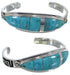 Turquoise Sterling Silver Water Wave Jewelry Bracelet VX37577
