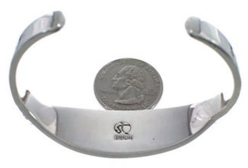 Turquoise Sterling Silver Water Wave Jewelry Bracelet VX37577