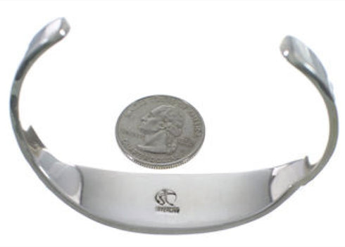 Water Wave Sterling Silver Turquoise Jewelry Bracelet VX37586