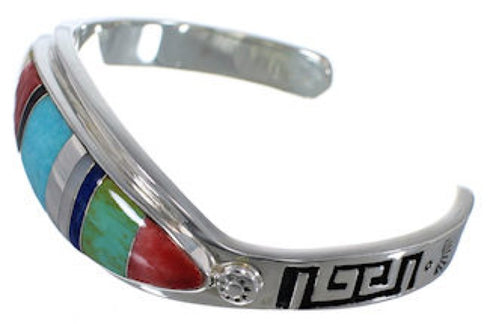 Water Wave Sterling Silver Multicolor Jewelry Bracelet VX37600