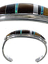 Southwest Sterling Silver Water Wave Multicolor Bracelet VX37615