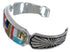 Southwest Sterling Silver Multicolor Jewelry Bracelet VX37620