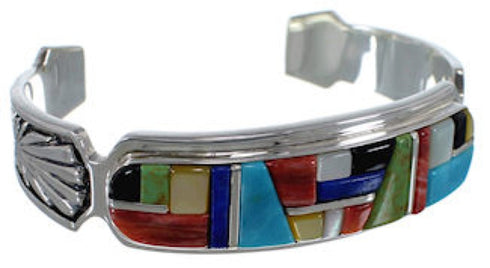 Multicolor Authentic Sterling Silver Jewelry Bracelet VX37625
