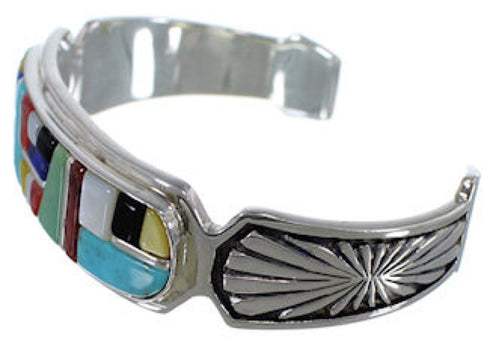 Southwestern Mulitcolor Silver Jewelry Bracelet VX37629