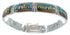Sterling Silver Native American Village Design Link Bracelet GS62418