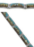 Sterling Silver Native American Village Design Link Bracelet GS62418