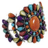 Sterling Silver Southwest Multicolor Cuff Bracelet IS60965