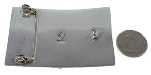 Turquoise Sterling Silver Southwest Belt Buckle PX29143