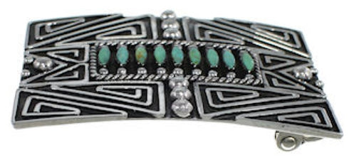 Genuine Sterling Silver Turquoise Belt Buckle PX29149
