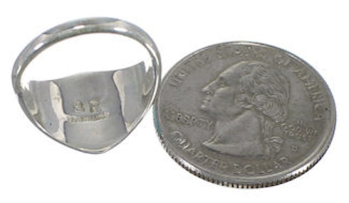 Sterling Silver Multicolor Inlay Southwest Ring Size 5-3/4 UX35908