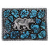 Turquoise Southwest Sterling Silver Bear Belt Buckle PS70776
