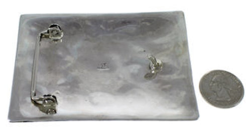 Turquoise Southwestern Sterling Silver Eagle Belt Buckle PS70761