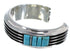 Southwestern Sterling Silver Turquoise Jewelry Cuff Bracelet EX27425