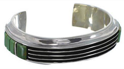 Sterling Silver Turquoise Southwest Well-Built Cuff Bracelet MX27387