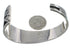 Feather Multicolor Sterling Silver Southwest Cuff Bracelet MX27319