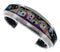 Multicolor Native American Village Design Silver Bracelet IS63264