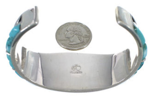 Southwest Turquoise Jewelry Water Wave Silver Cuff Bracelet MX27279