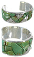Turquoise Inlay Genuine Sterling Silver Bracelet CW64888