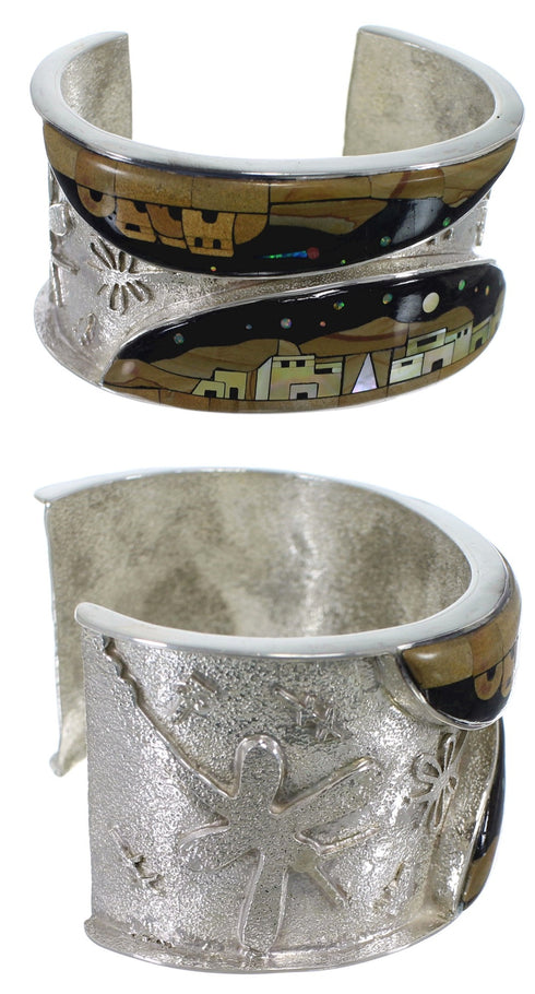 Dragonfly Native American Design Multicolor Cuff Bracelet MX28045