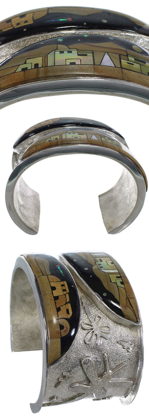 Dragonfly Native American Design Multicolor Cuff Bracelet MX28045