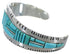 Sterling Silver Turquoise Southwest Jewelry Cuff Bracelet EX27399