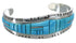 Southwest Jewelry Turquoise Sterling Silver Cuff Bracelet EX27403