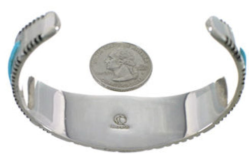Southwest Jewelry Turquoise Sterling Silver Cuff Bracelet EX27403