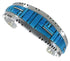 Sterling Silver Southwestern Jewelry Turquoise Cuff Bracelet EX27412