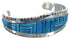 Sterling Silver Turquoise Cuff Bracelet Southwest Jewelry EX27409