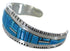 Sterling Silver Turquoise Cuff Bracelet Southwest Jewelry EX27409