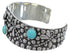 Southwest Turquoise Butterfly Dragonfly Silver Cuff Bracelet EX29357