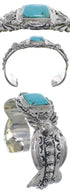 Turquoise Southwest Sterling Silver Jewelry Bracelet FX27469