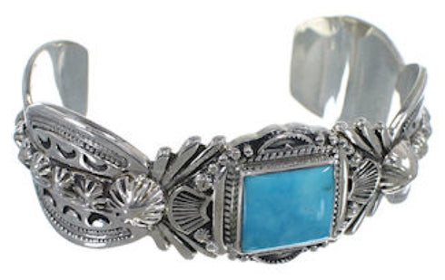 Southwest Sterling Silver Turquoise Jewelry Bracelet FX27470