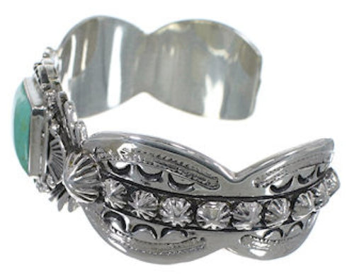 Turquoise Sterling Silver Southwest Jewelry Bracelet FX27466