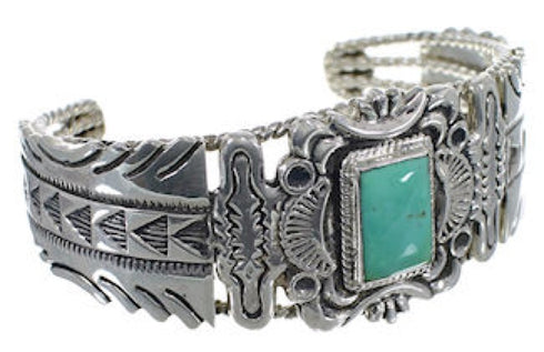 Genuine Sterling Silver Jewelry Turquoise Southwest Bracelet FX27507
