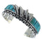 Sterling Silver And Turquoise Inlay Cuff Bracelet BW66328