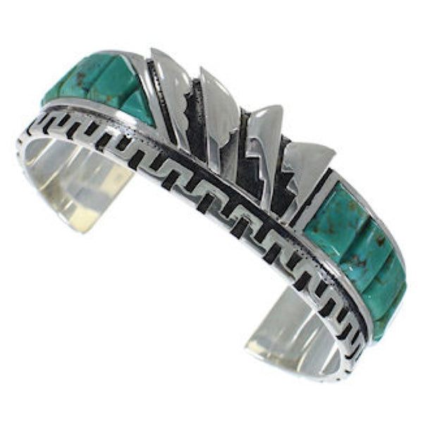 Southwest Turquoise Inlay Cuff Bracelet BW66367