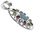 Gem Stone Pendant Southwest Multicolor Jewelry GS61265