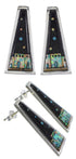 Native American Design Black Jade Multicolor Necklace Set GS62279